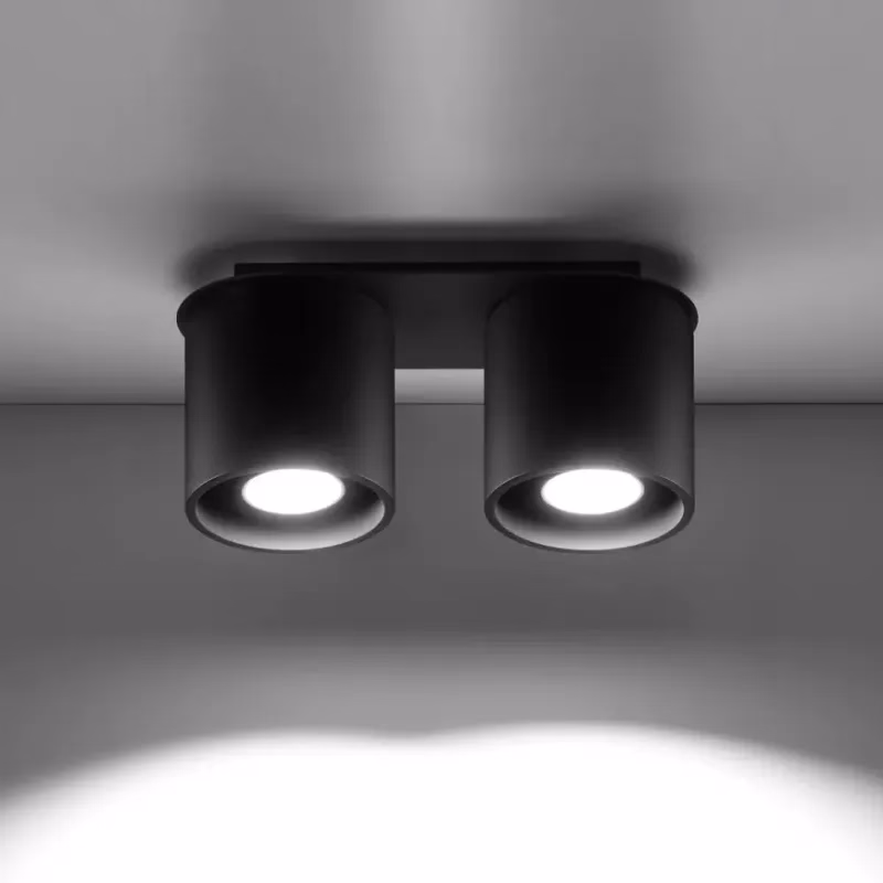 Stropná Lampa Orlando 2 BLACK A-054