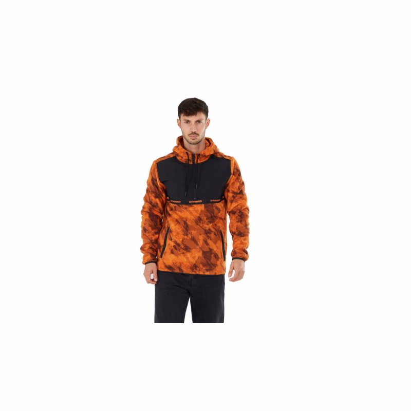 Pánska lyžiarska mikina s 1 2 zipsom FUNDANGO Exodus Hybrid Jacket-613-autumn