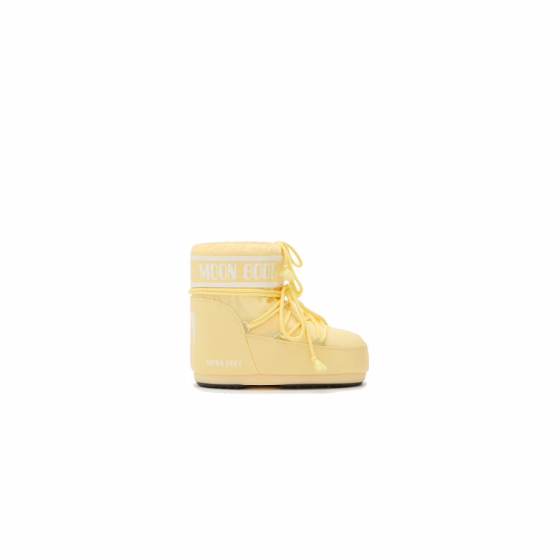 Dámske nízke zimné topánky MOON BOOT MB ICON LOW NYLON B021 LIGHT YELLOW