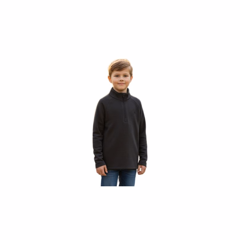 Detská lyžiarska mikina s 1 2 zipsom COLOR KIDS Fleece Pulli - Stretch-1919-Phantom