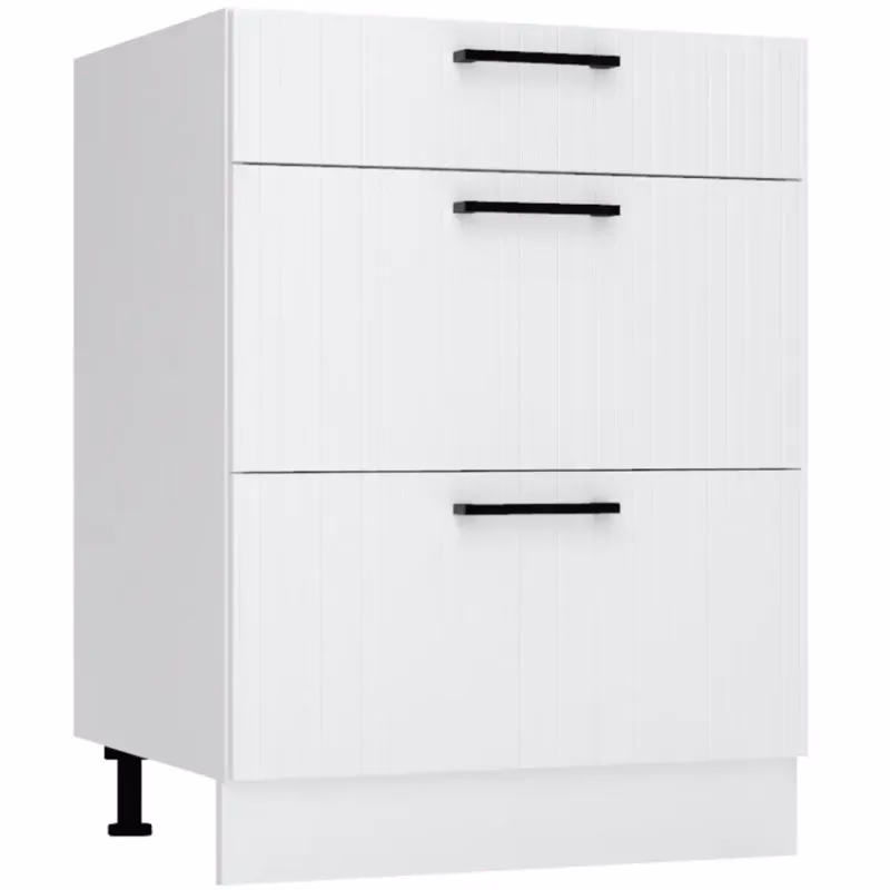 Skrinka do kuchyne  Kate d60s/3 biely hrášok