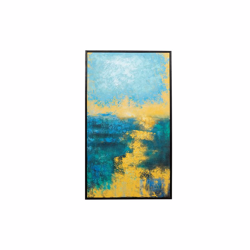 Jardin obraz modrý 125x125 cm