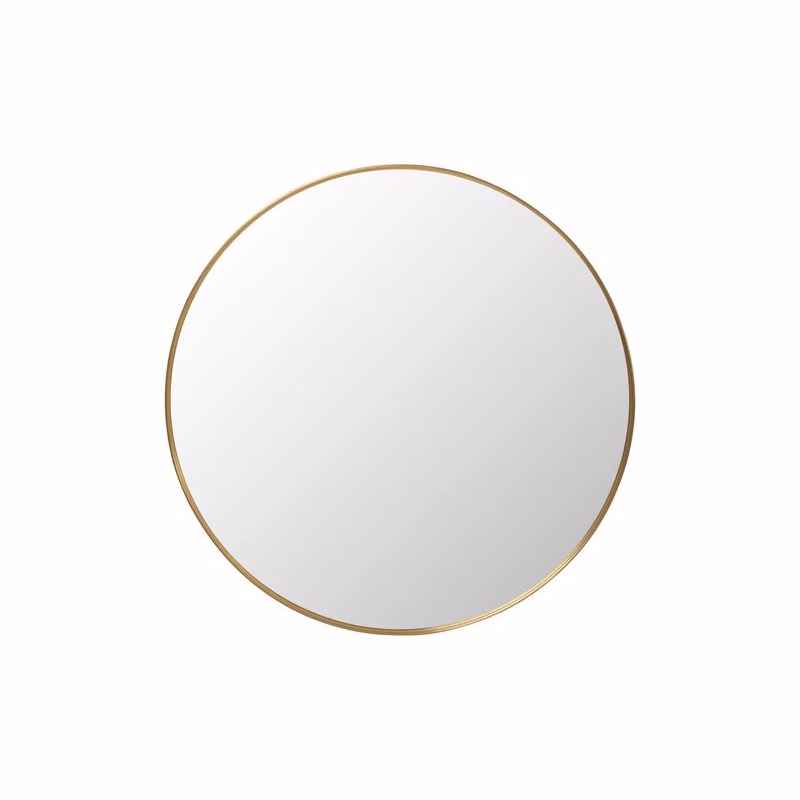 Simply Brass závesné zrkadlo Ø90 cm