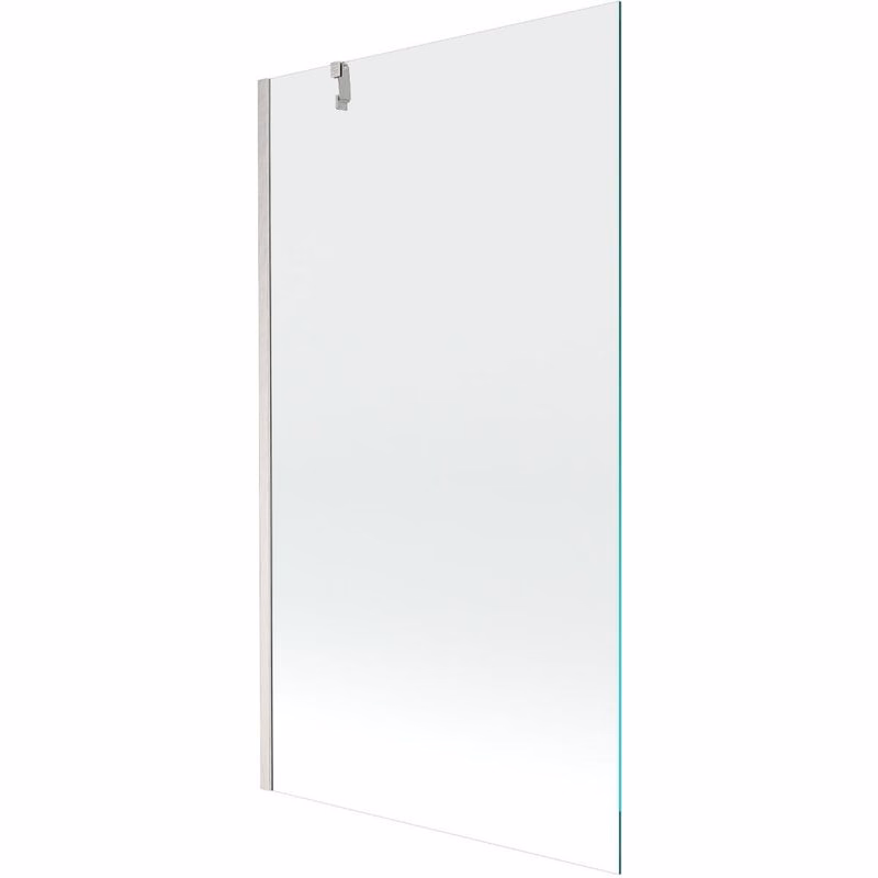 MEXEN/S - Next vaňová zástena FIX 100 x 150, transparent, nikel kartáčovaná 895-100-000-00-00-97