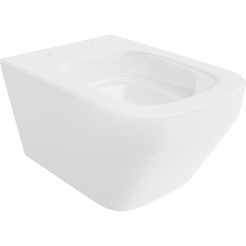 MEXEN - Riva Závesná WC misa Rimless Tornado, biela lesk 3363XX00T