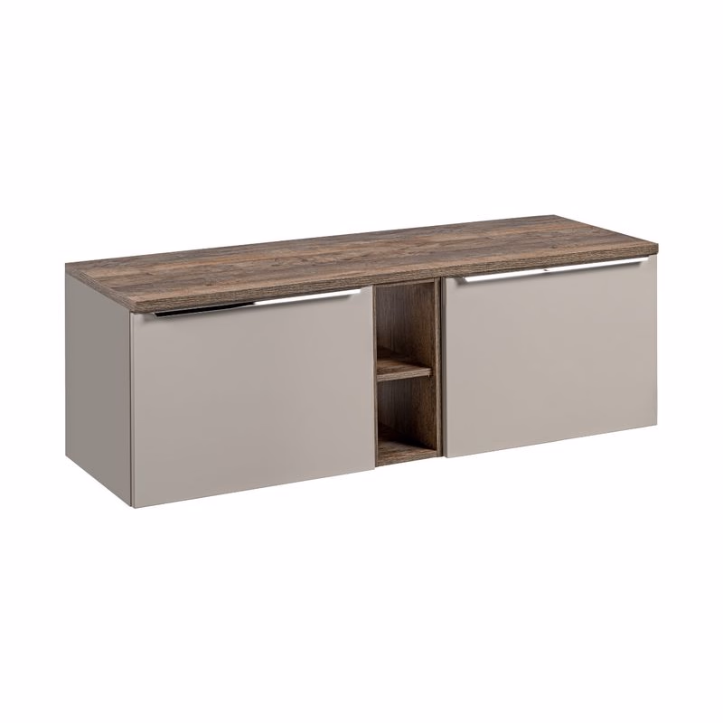 ArtCom Kúpeľňová skrinka s doskou SANTA Fe Taupe D140/1 | 140 cm