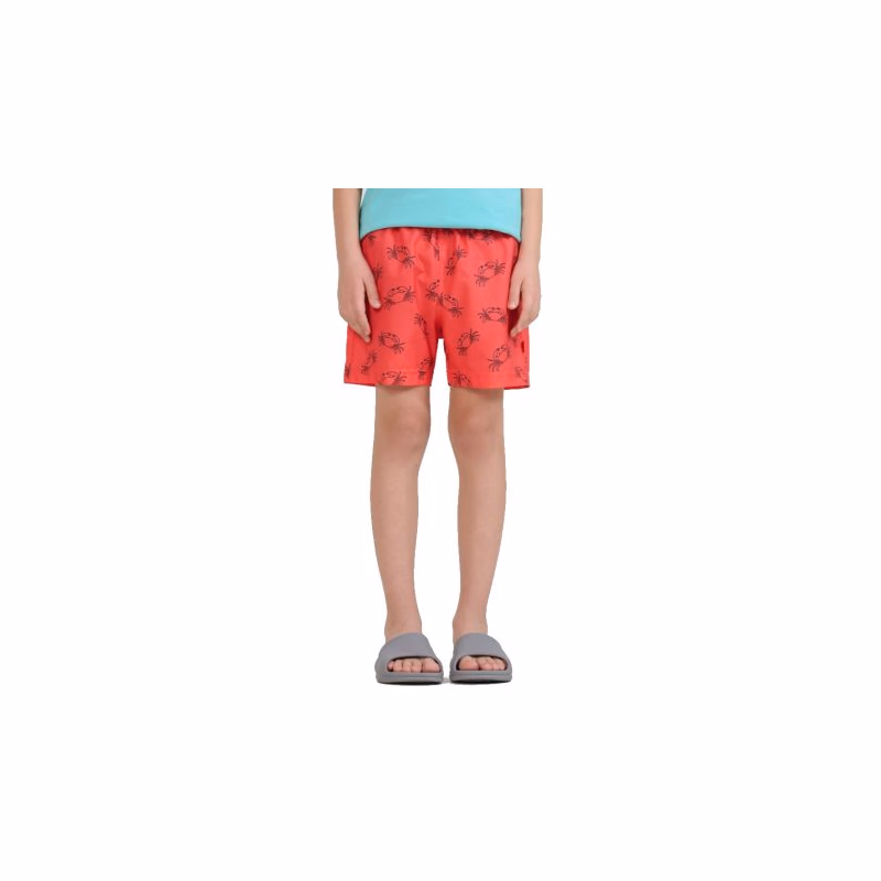 Chlapčenské plavky 4F JUNIOR BOARD SHORTS M121-63A-CORAL ALLOVER