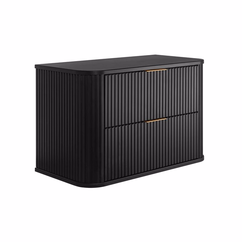 Elvisia Skrinka pod umývadlo ELEGANCE Black | 80 cm