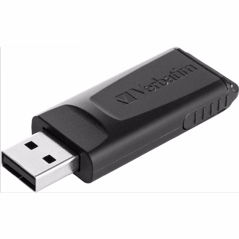 VERBATIM Flash Disk 64GB Store 'n' Go Slider, čierna