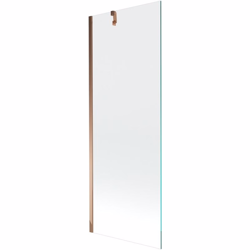 MEXEN/S - Next vaňová zástena FIX 70x150, transparent, růžové zlato 895-070-000-00-00-60