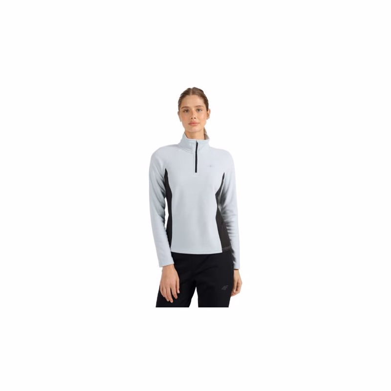 Dámska lyžiarska flisová mikina 4F FLEECE UNDERWEAR F064-WAW25UFLEF064-34S-LIGHT BLUE