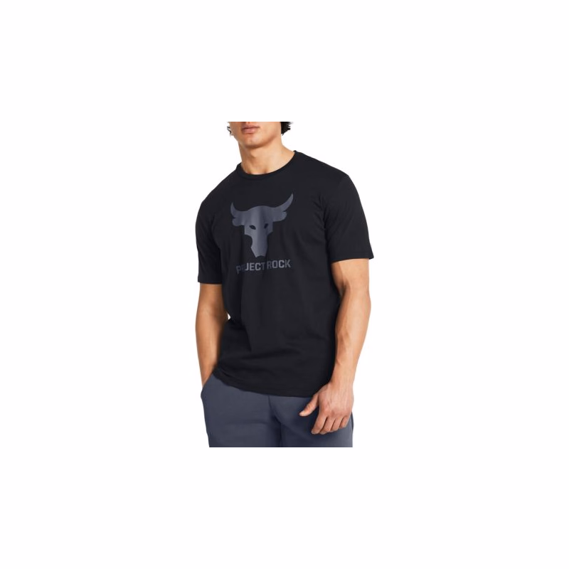 Pánske tričko s krátkym rukávom UNDER ARMOUR PROJECT ROCK UA Brahma Bull SS-BLK