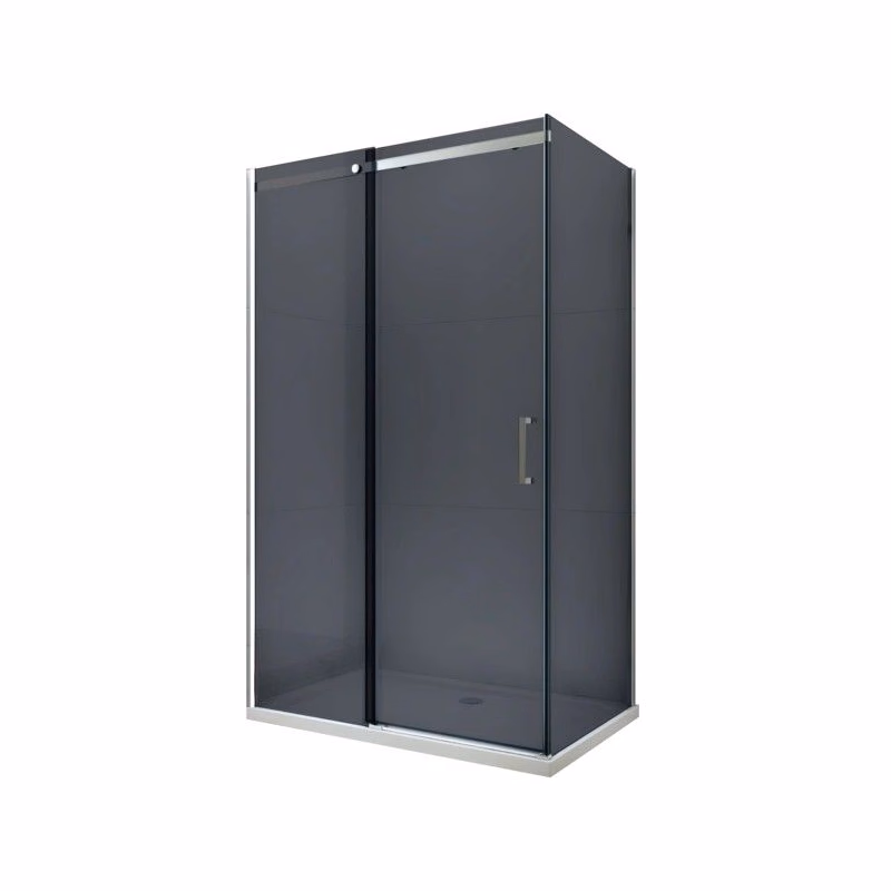 MEXEN/S - OMEGA sprchovací kút 100x80, grafit, chróm 825-100-080-01-40