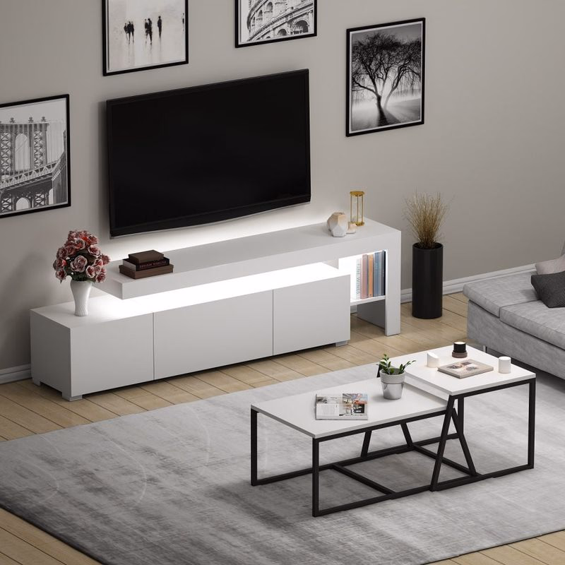 Living Room Furniture Set Beliz - White