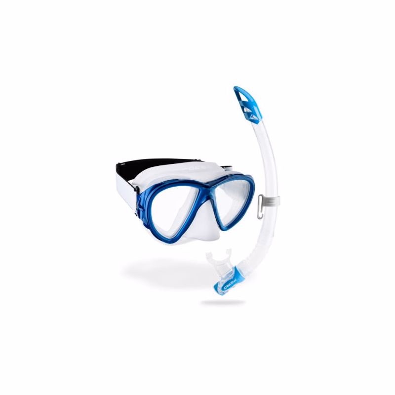 Potápačský šnorchlovací set CRESSI FIJI + GAMMA COMBO CLEAR BLUE