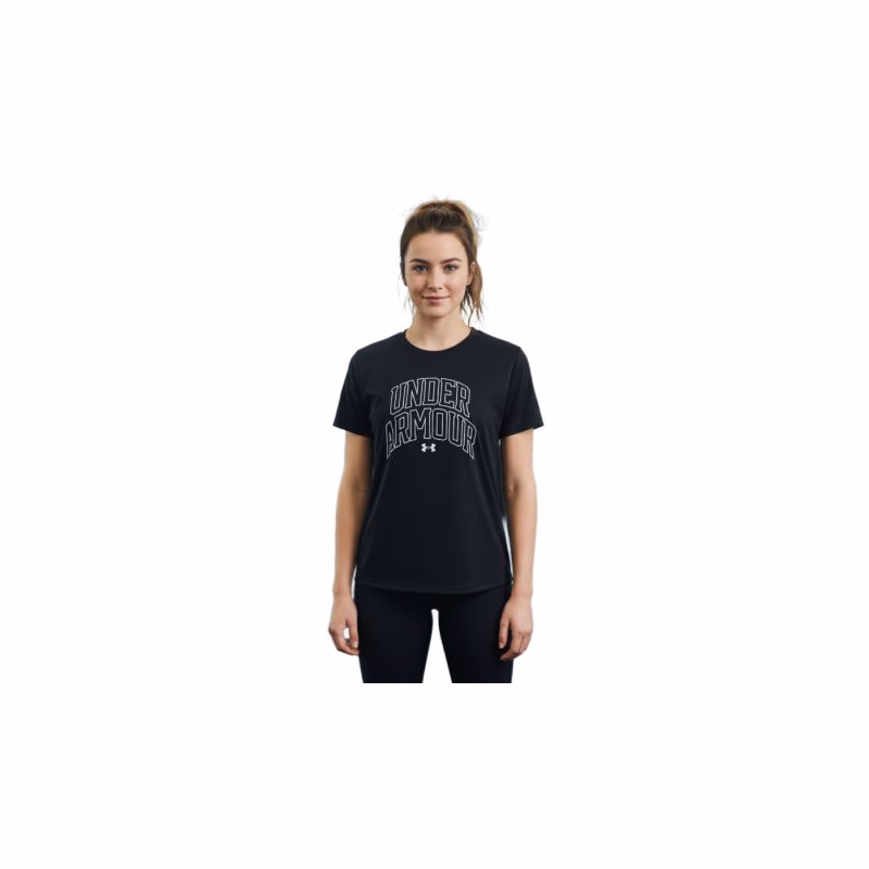 Dievčenské tréningové tričko s krátkym rukávom UNDER ARMOUR Tech Varsity Graphic SS