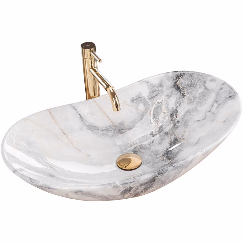 REA - Umývadlo na dosku Royal Granit 61x35 REA-U8596