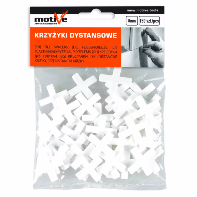 Dištančné krížiky 8mm 30 ks