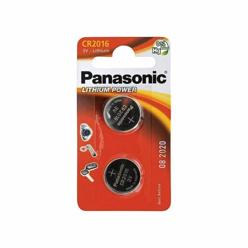PANASONIC Lítiová batéria (gombíková) CR-2016EL/2B 3V (Blister 2ks)