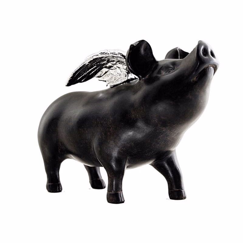 Rockstar Pig pokladnička čierna