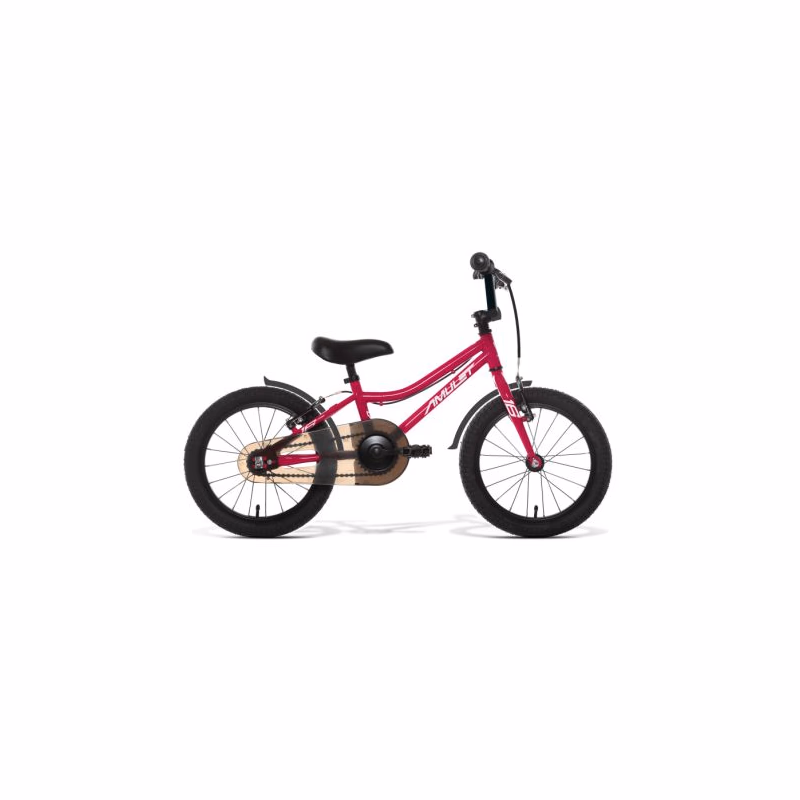 Dievčenský horský bicykel AMULET 16 Rookie, raspberry pink silver