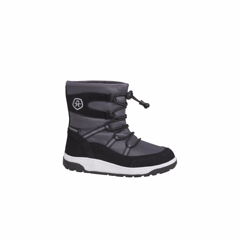 Detské vysoké zimné topánky COLOR KIDS Boots W. String & Stopper, phantom