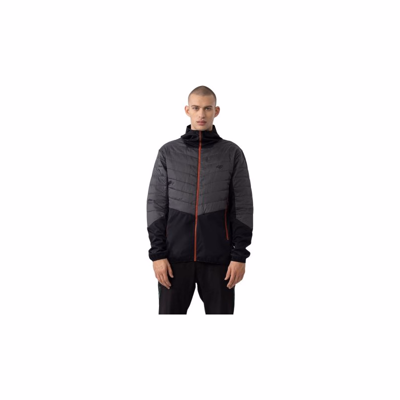 Pánska turistická bunda 4F TECHNICAL JACKET-AW23TTJAM310-22S-ANTHRACITE