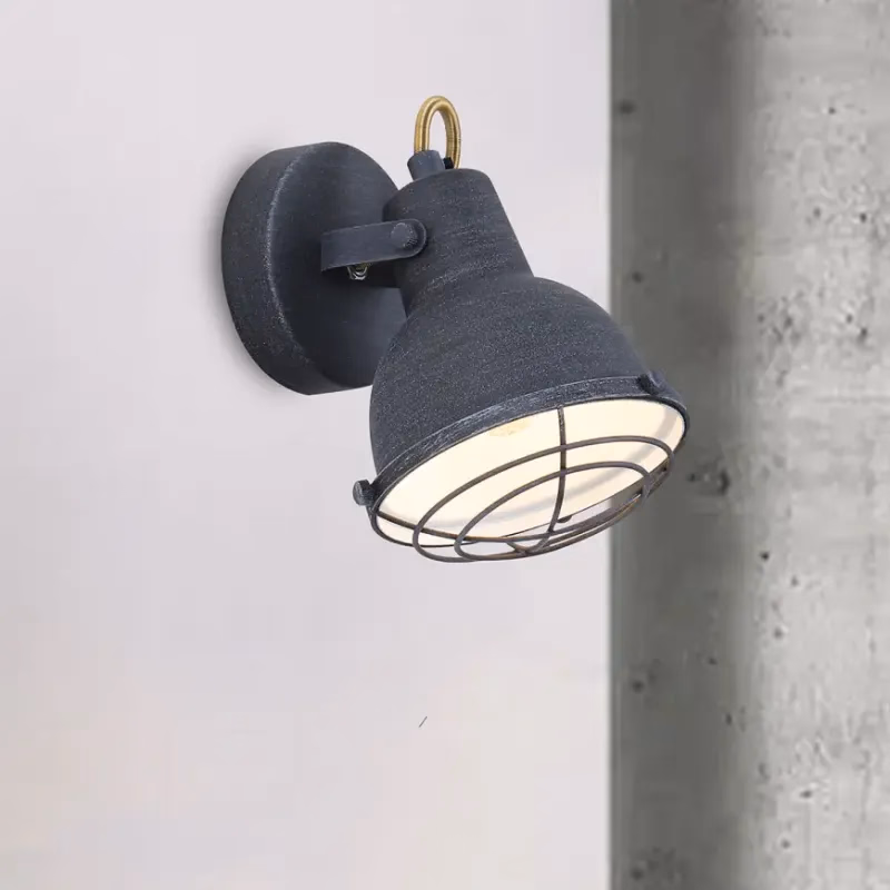 Nástenné bodové svietidlo 2021153 ANTIQUE GREY E27 LS1