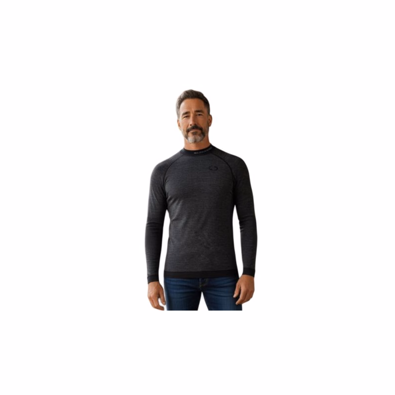 Pánske termo tričko s dlhým rukávom BLIZZARD Mens long sleeve, merino wool, anthracite