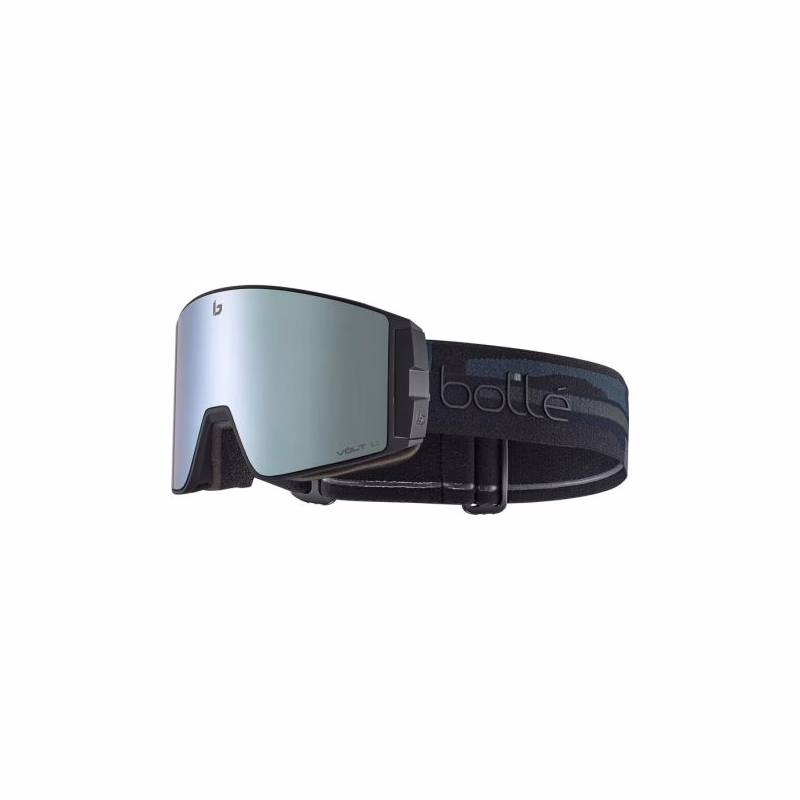 Lyžiarske okuliare BOLLE BLACKRIDGE Nocturne Matte - Volt Ice Blue cat 3