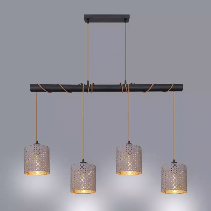Luster 15584-4H1 Sivo-zlatá LW4