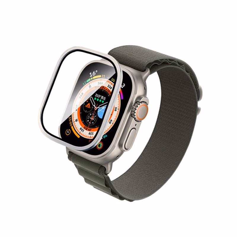 Cotec Titanium Alloy Frame Sapphire Film pre Apple Watch Ultra 49mm