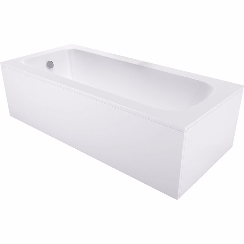 MEXEN/S - Vega obdĺžniková vaňa 150 x 70 cm s panelom, biela 55011507000X