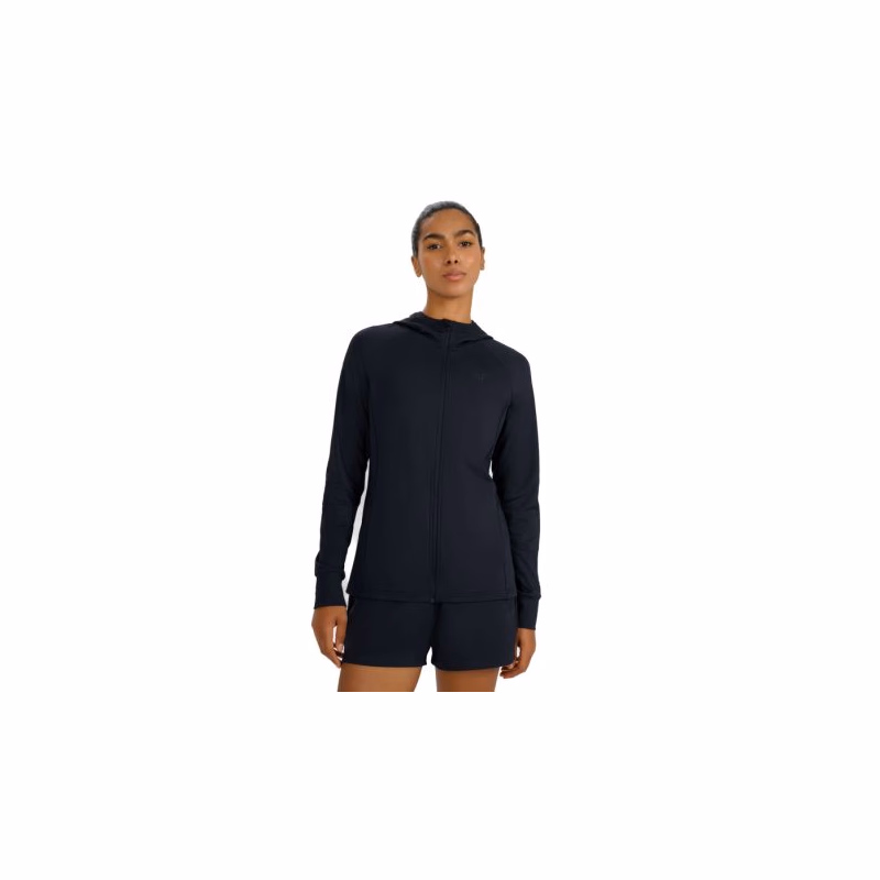 Dámska zateplená tréningová mikina so zipsom 4F SWEATSHIRT FNK F653-WMM00TFSWF653-20S-DEEP BLACK