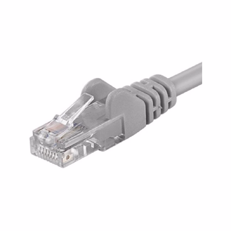 PremiumCord Patch kábel UTP RJ45-RJ45 CAT6 10m šedá