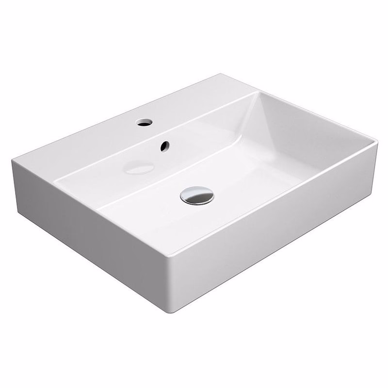 GSI - KUBE X keramické umývadlo 60x47cm, brúsená spodná hrana, biela ExtraGlaze 94319111