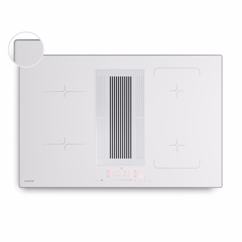 Klarstein Indukčná varná doska Velaire s digestorom | 4 varné zóny | 8400 W | 80 cm