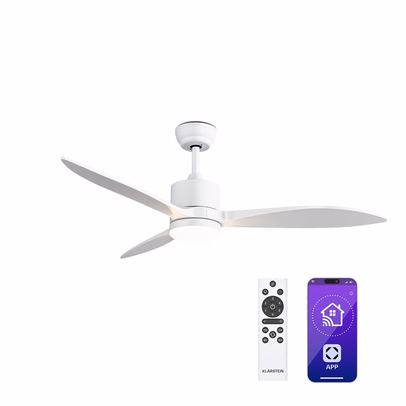 Klarstein SkyBreeze Smart istropný ventilátor, Vnútorné i vonkajšie použitie, Inteligentné ovládanie, IP44, 40 dB