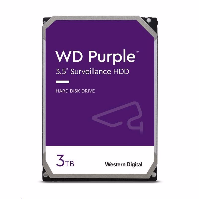 WD PURPLE WD33PURZ 3TB, SATA III 3.5", 256MB, 175MB/s, Low Noise, CMR