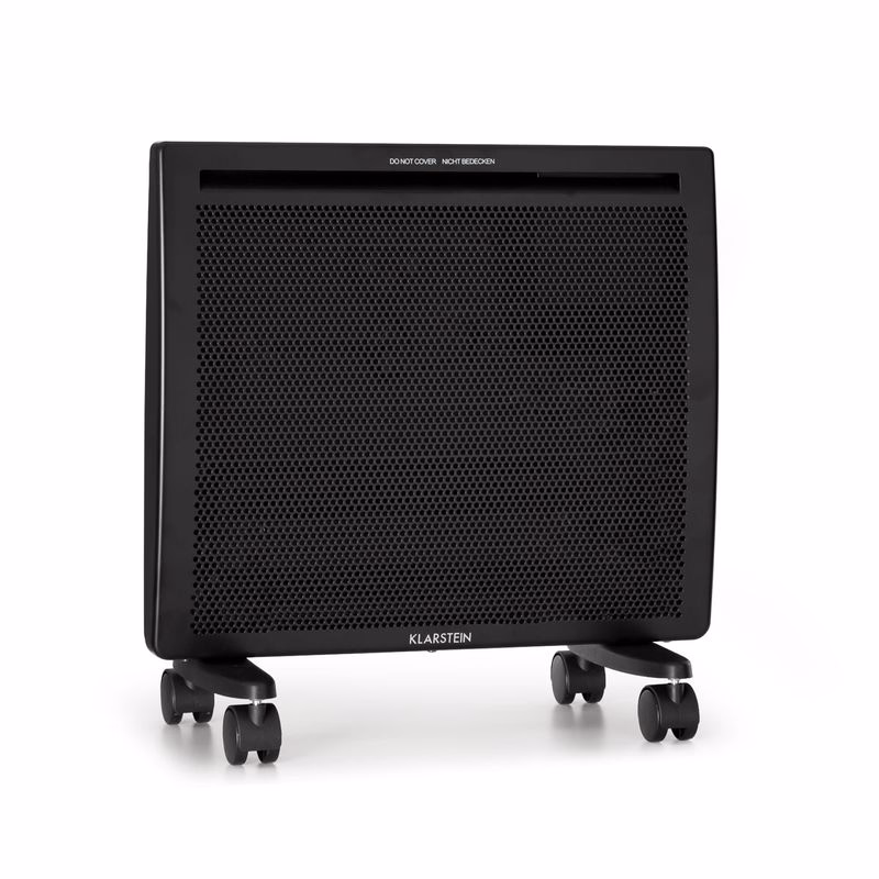Klarstein Hot Spot Slimcurve Double Wave, konvektor, ohrievač 2 v 1, 1000 W, týždenný časovač, čierny