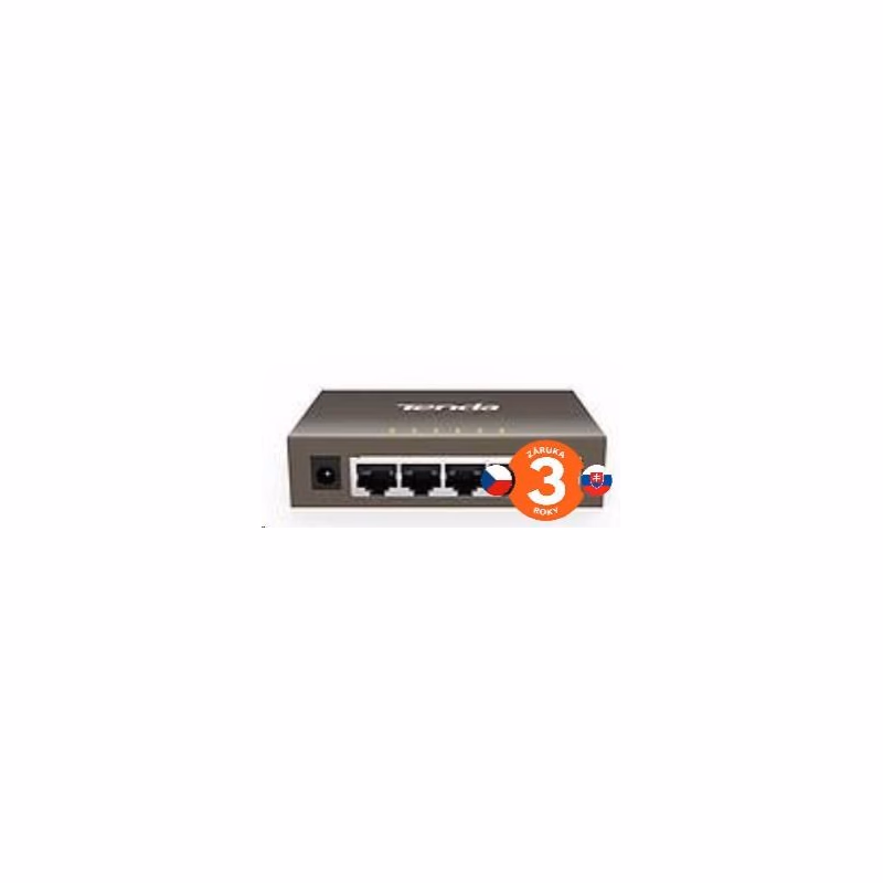 Tenda TEG1005D 5-portový Gigabit Ethernet Switch, 10/100/1000Mbps, Kov