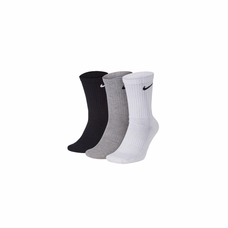 Ponožky NIKE 3 PACK-Everyday Cushion Crew-WHITE MGREYH BLACK
