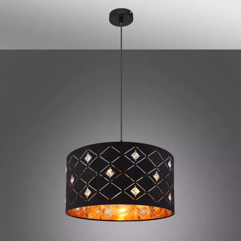Luster 15448H LW1 čierno-zlatý