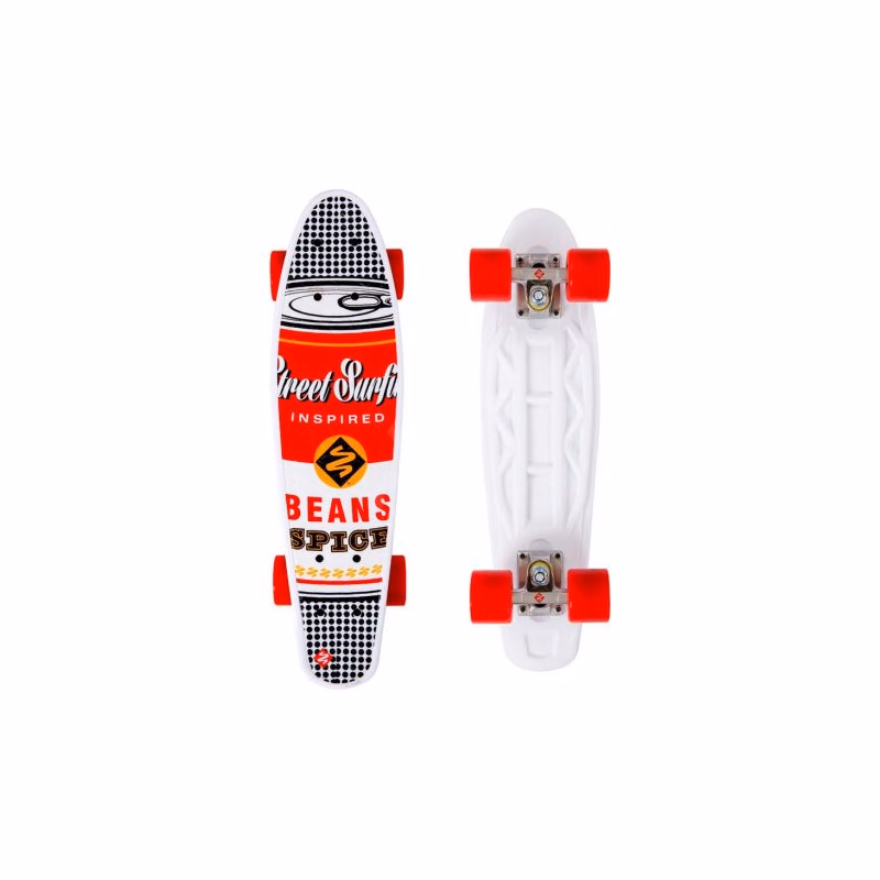 Pennyboard STREET SURFING POP BOARD Souper Black Dot 100kg 5+ 55cm BLK