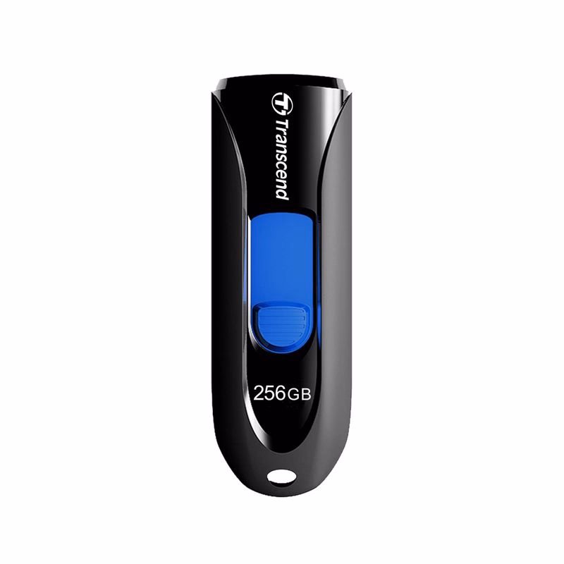 TRANSCEND Flash Disk 256GB JetFlash®790, USB 3.1 (R:100/W:40 MB/s) čierna/modrá