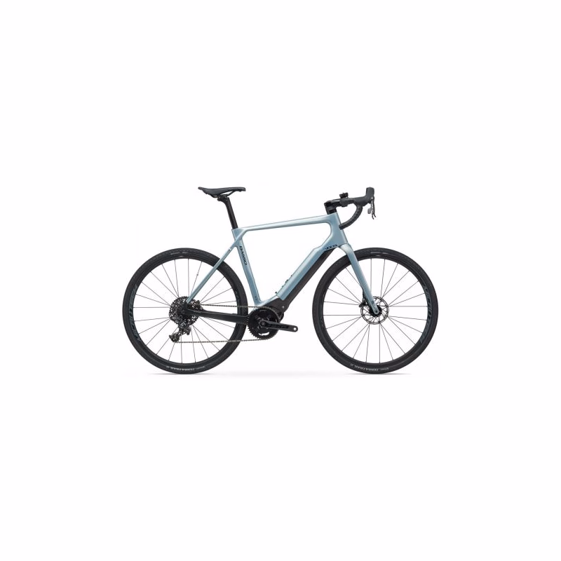 Cestný elektrobicykel BASSO Volta Road, silver, Apex 1x, crankset 44T, casette 11-42, MX 25