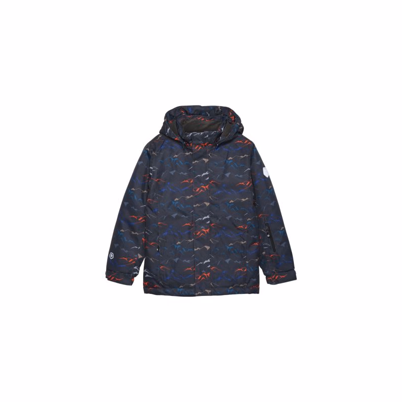 Detská lyžiarska bunda COLOR KIDS Ski Jacket - AOP, phantom