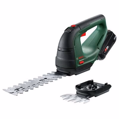 BOSCH AdvancedShear 18V-10, súprava akumulátorových nožníc na kríky a na trávu, 18 V, dĺžka 20 cm