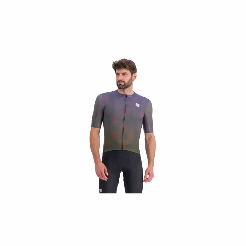 Pánsky cyklistický dres s krátkym rukávom SPORTFUL Rocket jersey, beetle mulled grape