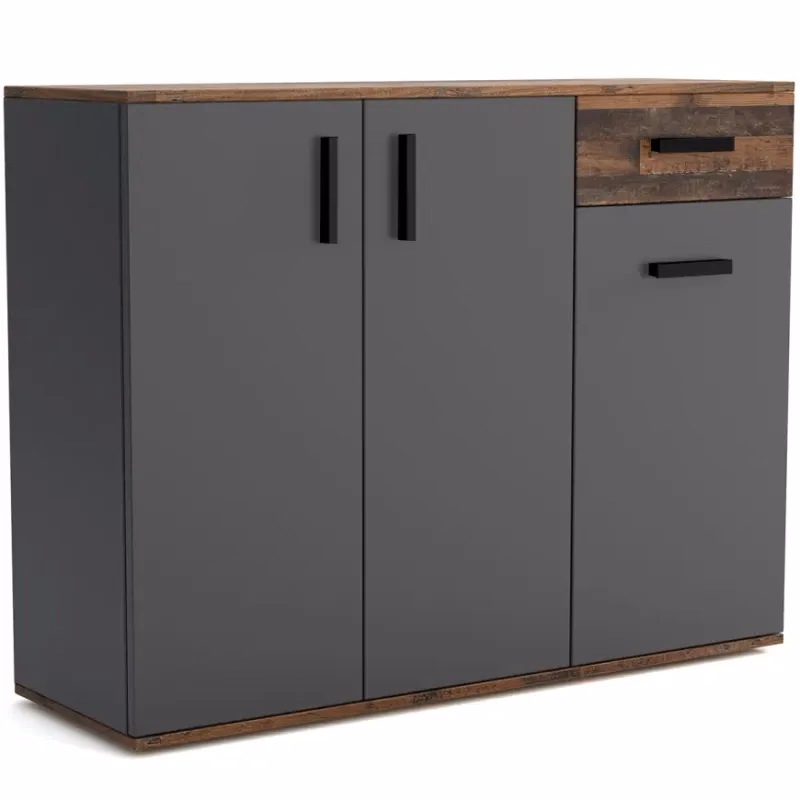 Komoda Justus 07 Anthracite/ Old Style